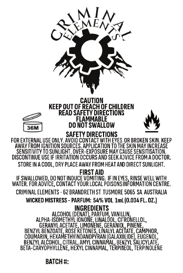 Criminal Elements Wicked Mistress For Women Parfum