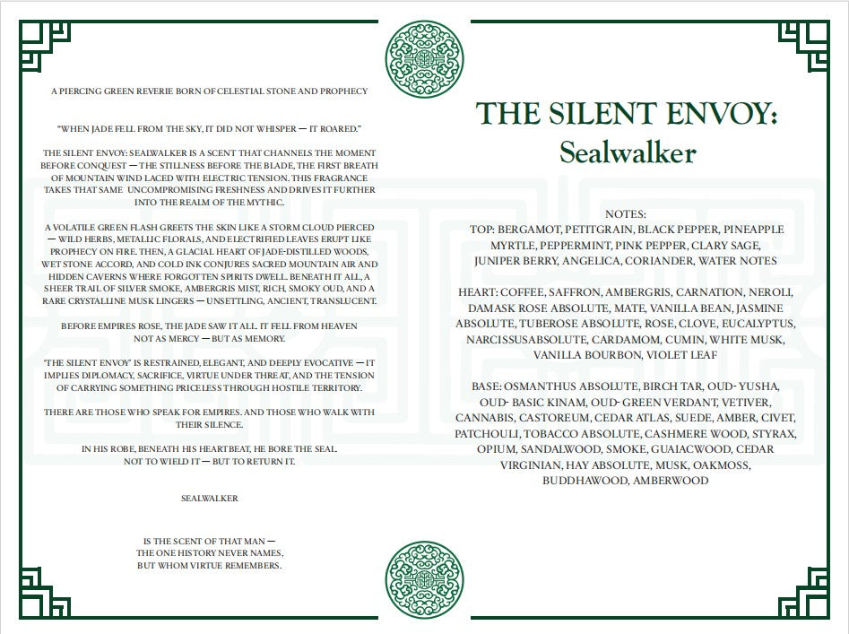 Anka Kus The Silent Envoy Sealwalker Limited Edition Extrait De Parfum